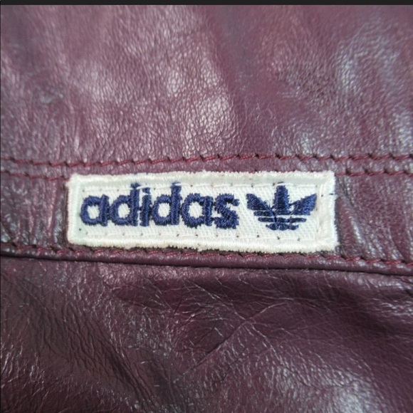 • VINTAGE • 70s • ADIDAS • RARE • Pierre • LEATHER bomber jacket - Picture 4 of 8